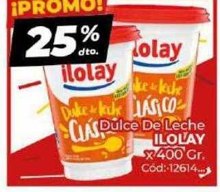 Diarco Dulce de leche ilolay x 400 gr oferta