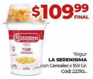 Diarco Yogur la serenisima con cereales x 159 gr oferta