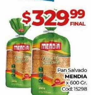 Diarco Pan salvado mendia x 600 gr oferta