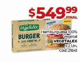 Diarco Hamburguesa 100% vegetal vegetalex x 2 oferta