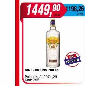 Maxiconsumo Gin gordons 700 cc oferta