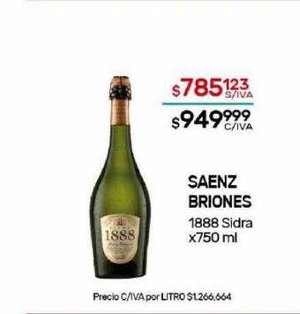 Nini Mayorista Saenz briones 1888 sidra oferta