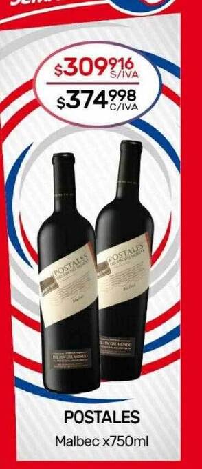 Nini Mayorista Postales malbec oferta