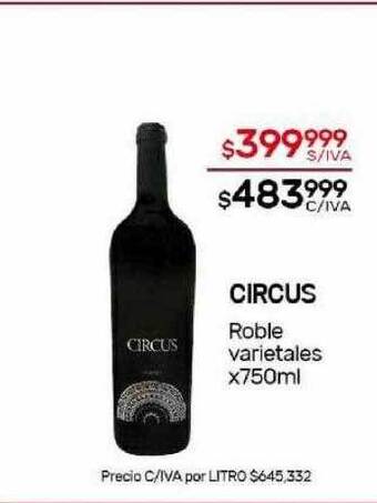 Nini Mayorista Circus roble varietales oferta