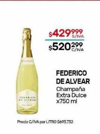 Nini Mayorista Federico de alvear champaña extra dulce oferta