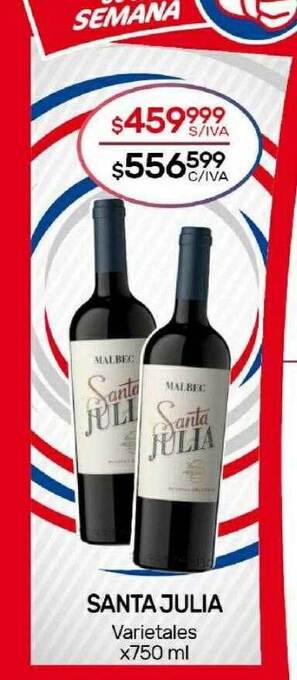 Nini Mayorista Santa julia varietales oferta