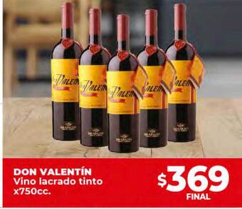 Supermayorista Vital Don valentín vino lacrado tinto oferta