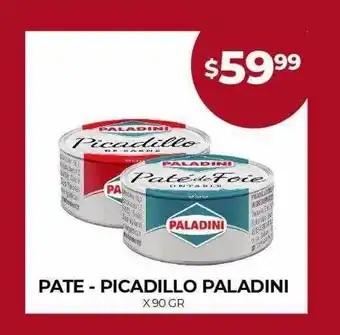 Supermercados Tadicor Pate - picadillo paladini x 90 gr oferta