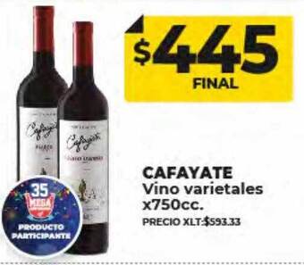 Supermayorista Vital Cafayate vino varietales oferta