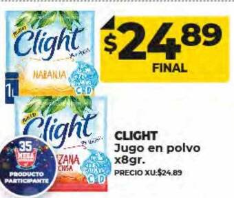 Supermayorista Vital Clight jugo en polvo oferta