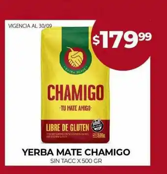 Supermercados Tadicor Yerba mate chamigo sin tacc x 500 gr oferta