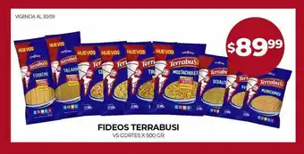 Supermercados Tadicor Fideos terrabusi vs cortes x 500 gr oferta