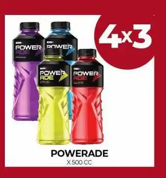 Supermercados Tadicor Powerade x 500 cc oferta