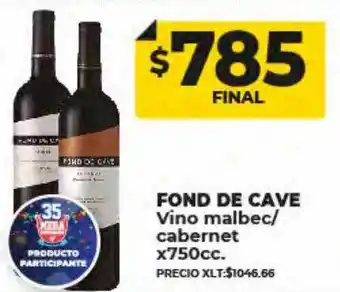 Supermayorista Vital Fond de cave vino malbec cabernet oferta