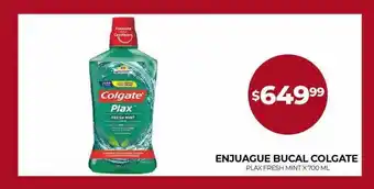 Supermercados Tadicor Enjuague bucal colgate plax fresh mint x 700 ml oferta