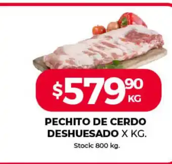 Supermercados Tadicor Pechito de Cerdo Deshuesado x kg oferta
