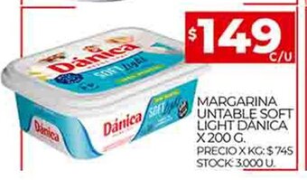 Supermercados DIA Margarina Untable Soft Light Danica X 200 G oferta