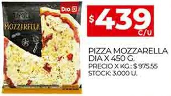 Supermercados DIA Pizza Mozzarella Dia X 450 G oferta