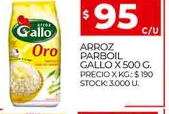 Supermercados DIA Arroz Parboil Gallo x 500 g oferta