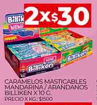 Supermercados DIA Caramelos Masticables Mandarina/Arandanos Billiken x 10 g oferta