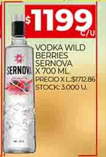 Supermercados DIA Vodka Wild Berries Sernova X 700 ML oferta