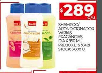 Supermercados DIA Shampoo oferta