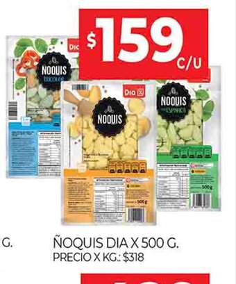Supermercados DIA Noquis Dia x 500 g oferta