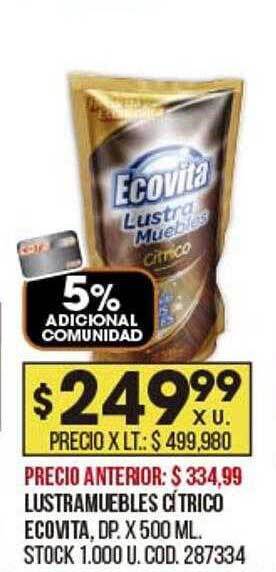 Coto Lustramuebles cítrico ecovita oferta