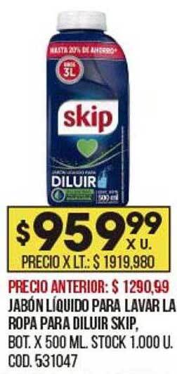 Coto Jabón líquido para lavar la ropa para diluir skip oferta