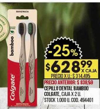 Coto Cepillo dental bamboo colgate oferta