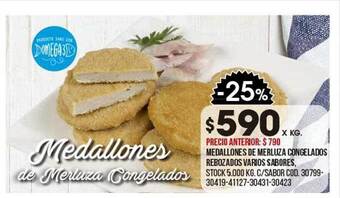 Coto Medallones de merluza congelados rebozados varios sabores oferta