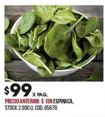 Coto Espinaca oferta