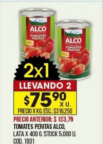 Coto Tomates peritas alco oferta