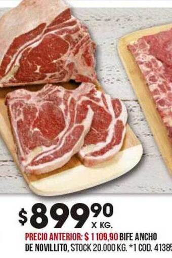 Coto Bife ancho de novillito oferta