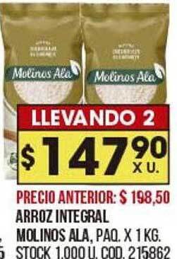 Coto Arroz integral molinos ala oferta