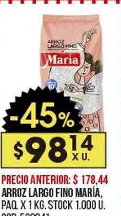 Coto Arroz largo fino maría oferta
