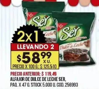 Coto Alfajor de dulce de leche ser oferta