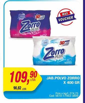 Maxiconsumo Jab.polvo zorro x 400 gr oferta