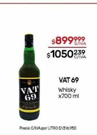 Nini Mayorista Vat 69 whisky oferta
