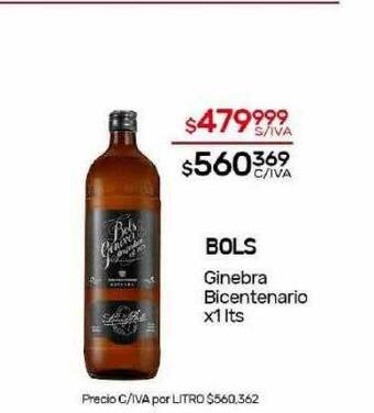 Nini Mayorista Bols ginebra bicentenario oferta