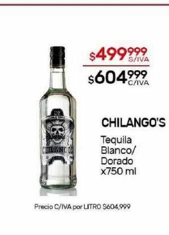 Nini Mayorista Chilango's tequila blanco dorado oferta