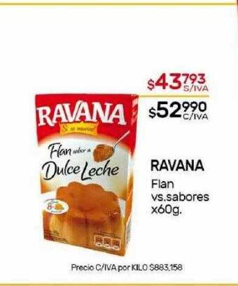 Nini Mayorista Ravana flan vs sabores oferta