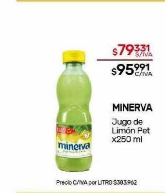 Nini Mayorista Minerva jugo de limón pet oferta