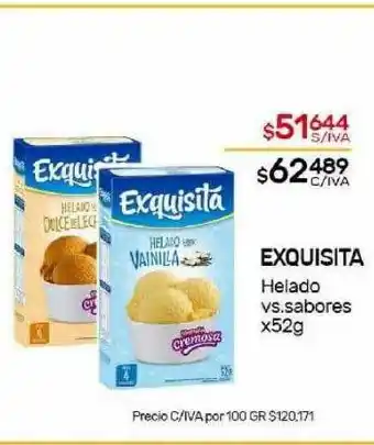 Nini Mayorista Exquisita helado vs sabores oferta