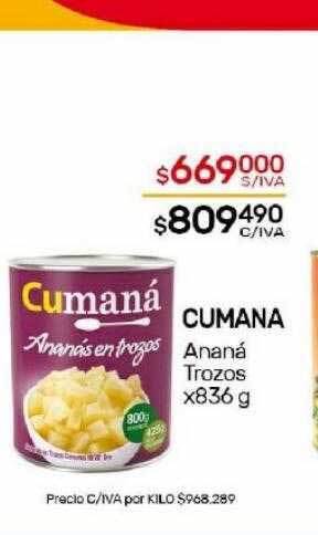 Nini Mayorista Cumana ananá trozos oferta