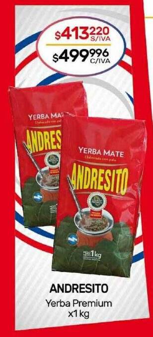 Nini Mayorista Andresito yerba premium oferta