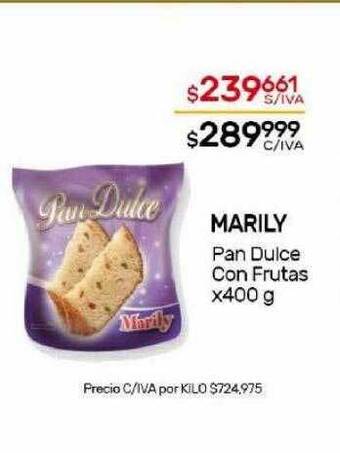 Nini Mayorista Marily pan dulce con frutas oferta