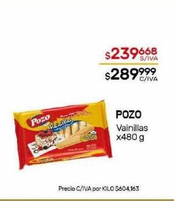 Nini Mayorista Pozo vainillas oferta