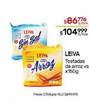 Nini Mayorista Leiva tostadas de arroz oferta