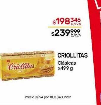 Nini Mayorista Criollitas clásicas oferta